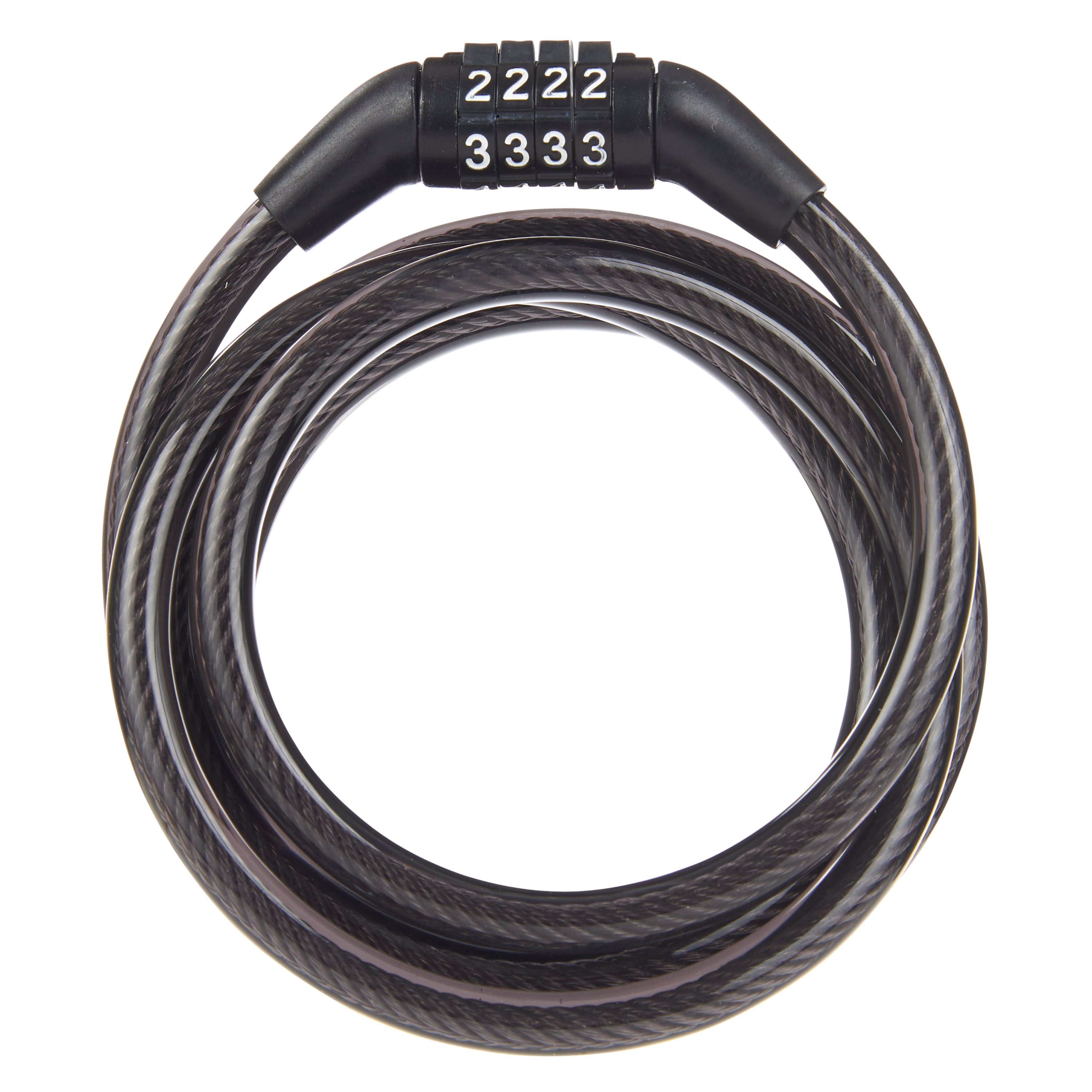 Brinks 5/16 in. x 5 ft. Vinyl Covered Flexible Steel Combination Cable Lock