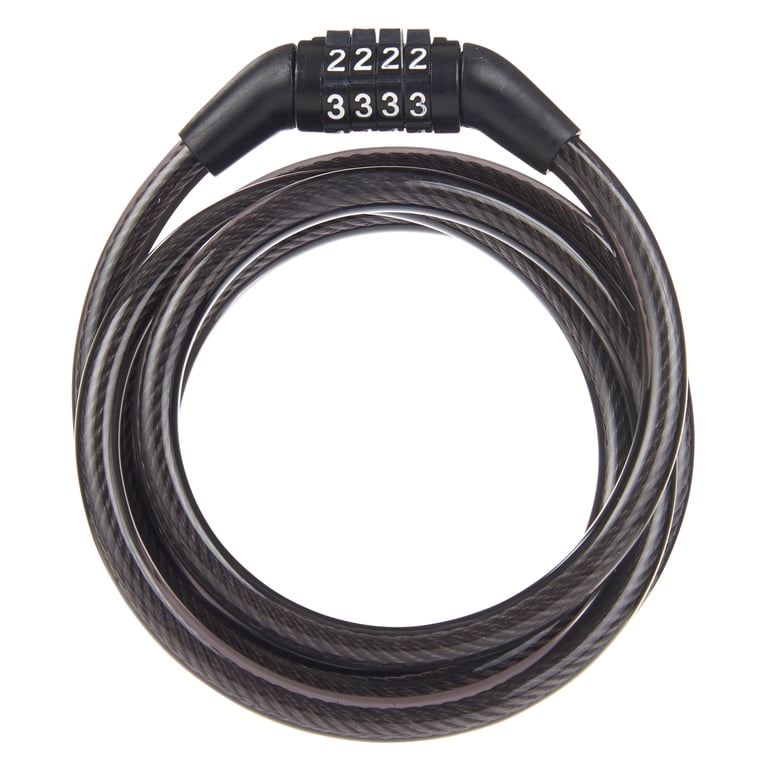 Brinks Covered Combination Cable Lock, 5/16in x 5ft (6-pack) photo 2