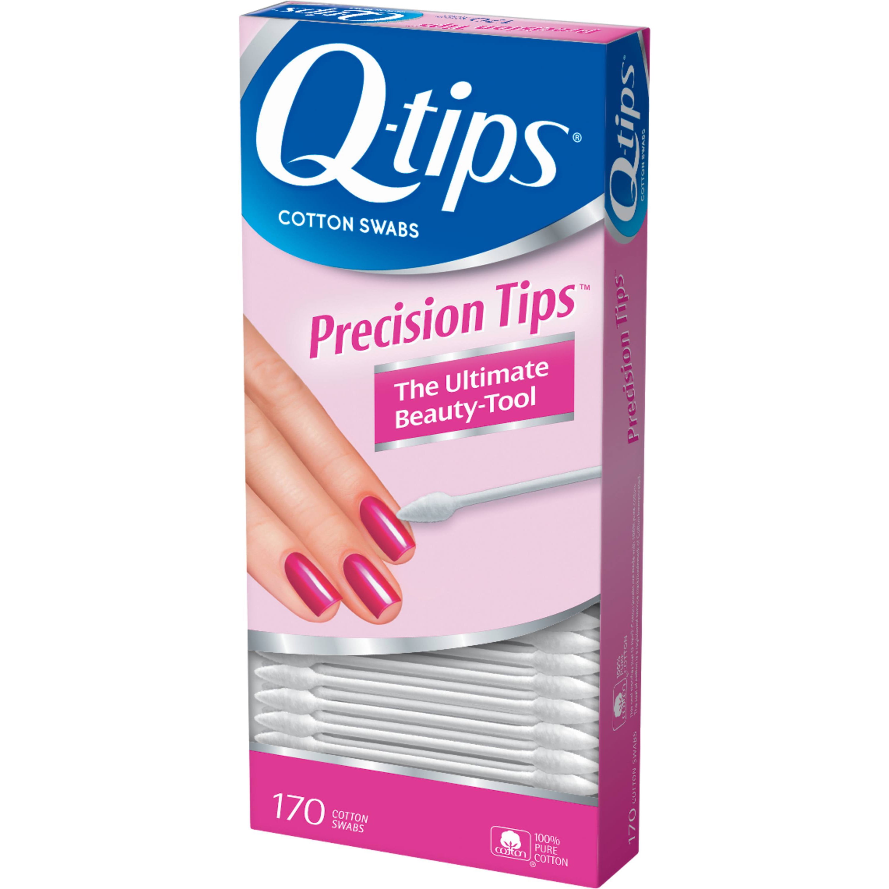 Pointed Q Tips Qtip Bleeker and Röwe Individually Wrapped Cotton Swabs 180  Count - Recyclable & Biodegreadable - Perfect for Makeup Travel Qtips