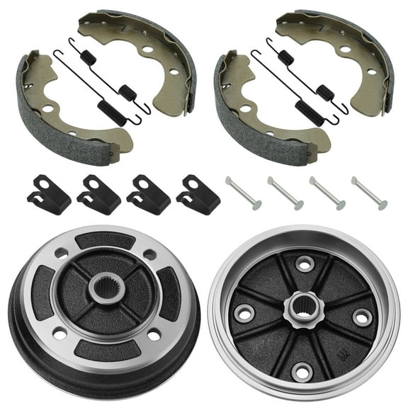 M MATI Front Wheel Brake Drum Hub Brake Shoes for Kawasaki KAF620 KAF950 KAF540 Mule 2510 2500 2010
