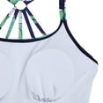 thumbnail image 5 of ZQUUVOU Women's Tankini Top Spaghetti Strap Print Roudn Neck Swim Tops (Green,2XL), 5 of 5