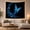 Blue Butterfly, variant on Blue Butterfly in Starry Sky Cosmic Whimsical Fantasy for Nature Lovers Celestial Home Decor Birthday Gift Tapestry Wall Hanging for Bedroom, Living Room and Dorm