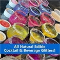 thumbnail image 2 of Edible Cocktail Glitter - All Natural Beverage Glitter For Cocktails, Champagne, Wine Glitter, Beer Glitter, Drink Sparkle, Kosher (56 Gram (2 Ounce), Rose Gold), 2 of 2