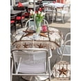 thumbnail image 5 of Outdoor Tablecloths with Umbrella Hole & Zipper, Texas Star Grey Wooden Round Tablecloth 54 Inch, Farmhouse Berry Countryside Waterproof Table Cloth, Patio/Pool/Picnic Table Covers, 5 of 8