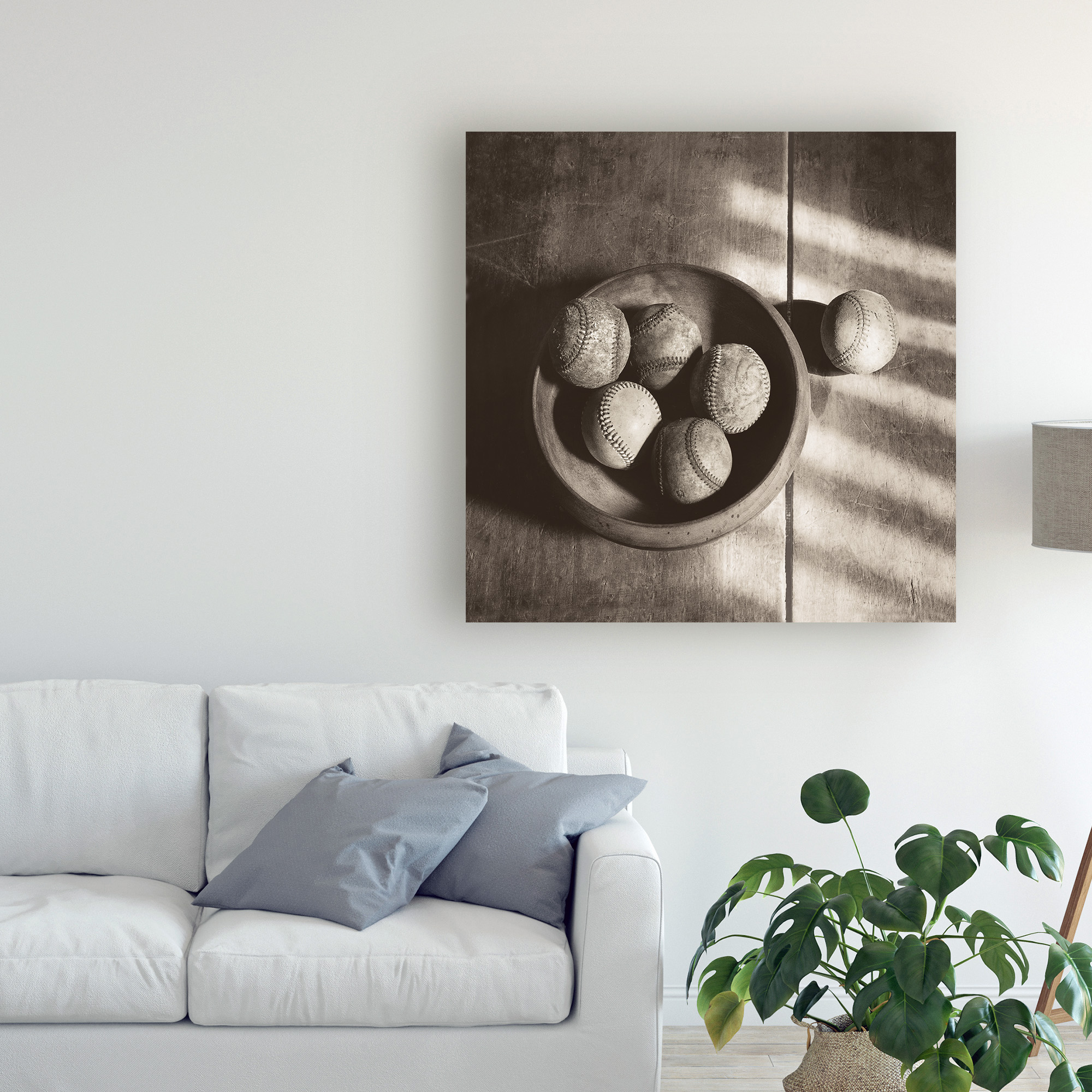 Baseball Nostalgia II' Canvas Art by Judy B. Messer