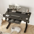 thumbnail image 6 of INNOVAR Adjustable Height Desk with 1 Drawer, 48 inch Rising Stand up Work Desk, Black Small Table Adjustable,Sit to Stand Computer, Standing Desk Suitable for Home Office, 6 of 14