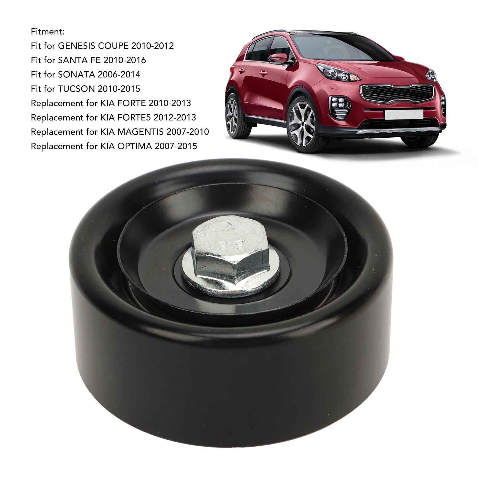 Engine Idler Pulley, Direct Replacement Perfect Match Durable Sturdy  252872C000 Timing Belt Tensioner Pulley Simple Installation For GENESIS  SANTA FE - Walmart.ca