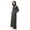 Dark Gray, variant on Women Fleece Hooded Bathrobe Soft Plush Full Length Long Spa Robe