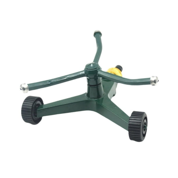 Aspersor de Metal para jardín, aspersor doméstico de 3 brazos para césped, aspersor de jardín para riego agrícola