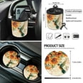 thumbnail image 7 of KUIFORTI Sunflower Car Seat Covers Full Set Cute Hummingbird Steering Wheel Covers, Cup Coaster, Safety Belt Cover Pad, Chapstick Holder, Automotive Vehicle Garbage Cans, 7 of 7