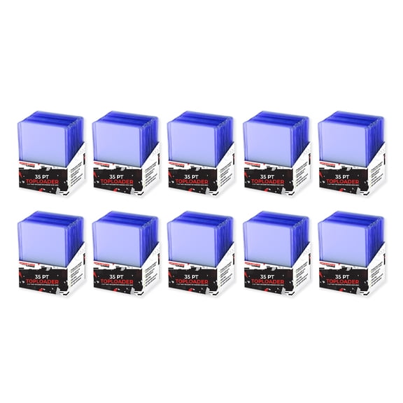 SCL Supply 3x4 35pt Toploaders 10 pack (250 ct) for Baseball, Football, Basketball, Hockey, Golf, Pokemon Single Sports Cards Top Loads - Sportcards Card Collect