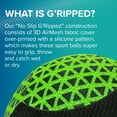 thumbnail image 5 of Aqua-Leisure G'ripped 3-D Air-Mesh Fabric Volleyball, Green, 5 of 9