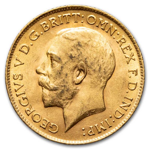 1911-1915 Great Britain Gold Half Sovereign George V BU