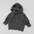 thumbnail image 2 of MEZZALL Boys Winter Coats Jackets Soft Knit Cardigan With Hood Cute Baby Toddler Outerwear Warm Kids Sweater Cozy Fall Tops Boho Dailywear, 2 of 7