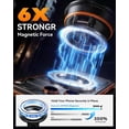thumbnail image 4 of JJEAN-Upgraded Car Phone Holder for Magsafe [108+LBS Strongest Suction & 3000gf Magnetic] Vacuum Magnetic Phone Holders for Your Car 360° Adjustable Car Phone Mount for iPhone & Android Orange, 4 of 4