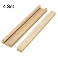 thumbnail image 3 of Uxcell 4 Set Deslizadores de Cajón de Madera, 9-7/8 (25 CM) Guía Central de Madera Clásica con Soporte de Deslizamiento, Kit de Reemplazo de Rieles Inferiores para Deslizadores de Cajón, 3 of 5