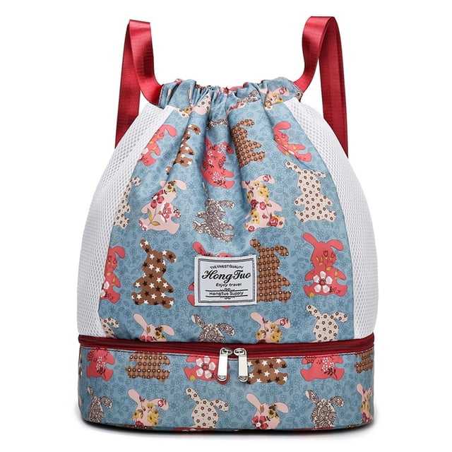 WREESH Sac de Sport Séparation Sec et Humide Sac de Natation Imperméable Rangement Plage Équipement de Sport Sac à Dos Petit Sac pour Femmes Liquidation