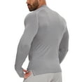 thumbnail image 3 of 2 Pack Men's Quarter Zip Pullover Sweats Quick Dry Long Sleeve Active Performance Shirt with Thumb Hole Athletic Tops, 3 of 4