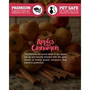 Apples & Cinnamon Tealight Candles - 6 Dark Red Premium Tea Lights - Natural Oils - Shorties Candle Company