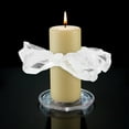 thumbnail image 4 of KALLORY 2pcs Wedding Candle Drip Protectors Organza Candle Bobeches Wax Catcher Stoppers for Religious Ceremonies and Celebrations, 4 of 10