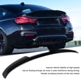thumbnail image 3 of Car Rear Spoiler Wing Extension Trunk Spoiler Lip Spoiler for F30 3 Series Sedan M4 F80 2012-2018 with ABS Racing Style Easy to Install No Drill, 3 of 7