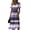 Purple, variant on Birthday Dress Summer Short Sleeve Wrap V-Neck Sundress Elastic High Waist A-Line Casual Party Work Dress