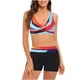 thumbnail image 1 of Traje de baño de bikini con espalda abierta y cintura alta sexy con estampado dividido para mujer de verano Fridja  nalpqowj55940, 1 of 7