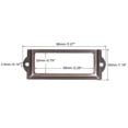 thumbnail image 2 of Unique Bargains 83x30mm Drawer Tag Label Metal Label Holder File Tag Frames Copper Tone 20 Pack, 2 of 6