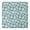 Blue Daisy Flower-2, variant on Daisy Flower Blue Blooms Pattern Square Fitted Tablecloth with Elastic Edge,Square Table Cover,Washable Elastic Table Cover for Home Kitchen Party Decor 34"x34"