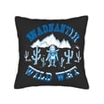 thumbnail image 4 of Set of 2 Throw Pillow Covers 18x18in - Cow-Themed design with bold ' MADANANTIR ' and ' WILD WEST ' text perfect for couch bed or car, 4 of 8