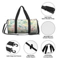 thumbnail image 4 of Fotbe Watercolor Wildflowers Bolsa Deportiva de Lona Plegable con Estampado, Bolsa de Gimnasio con Bolsillo Seco/Húmedo, Bolsa de Viaje Ultraligera de Gran Capacidad, 4 of 6