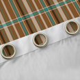 thumbnail image 4 of Feelyou Brown Plaid Black Out Curtains, Lines Buffalo Curtains Pack of 2 (42x63 Each), 4 of 6