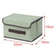 thumbnail image 2 of Juego de contenedores de almacenamiento, cestas de almacenamiento, cajas de almacenamiento plegables, cubos con tapas, tela S verde, 2 of 6