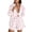 Pink, variant on Czanzd Women Striped Two-Piece Outfit Shirt and High Waist Shorts Loungewear Set,Beige,XL