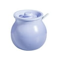 thumbnail image 1 of Qeeadeea/Solid Color Ceramic Sugar Bowl With Lid, Porcelain Sugar Pot With Spoon, Small Salt Pot, Storage Jar, For Coffee Bar, Restaurant-Purple-400ml, 1 of 7