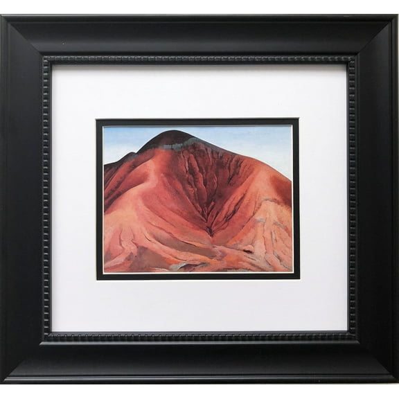 Georgia O'Keeffe "Small Purple Hills" American Art Print Custom Framed New Generic