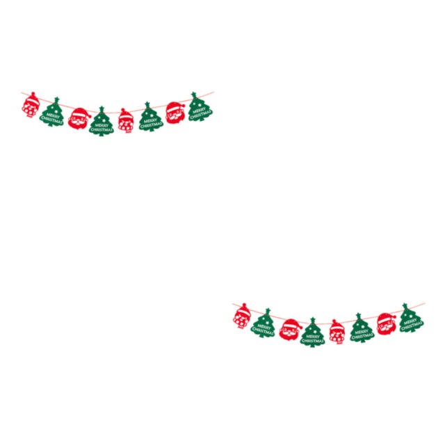 Naiovety Banderines de decoración navideña de tela, suministros encantadores para fiestas, regalos de Navidad, pancarta de suministros para Type8 NO8