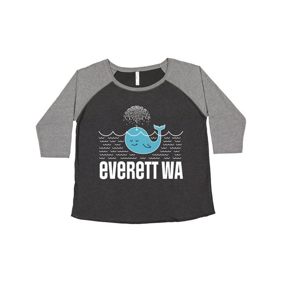Inktastic Everett Washington Whale Watching Women's Plus Size T-Shirt