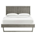 thumbnail image 6 of Modway Alana Full Wood Platform Bed With Angular Frame in Gray, 6 of 11