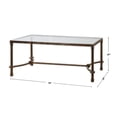 thumbnail image 4 of Uttermost Table Basse en Fer Warring avec Patine Bronze Rustique, 4 of 4