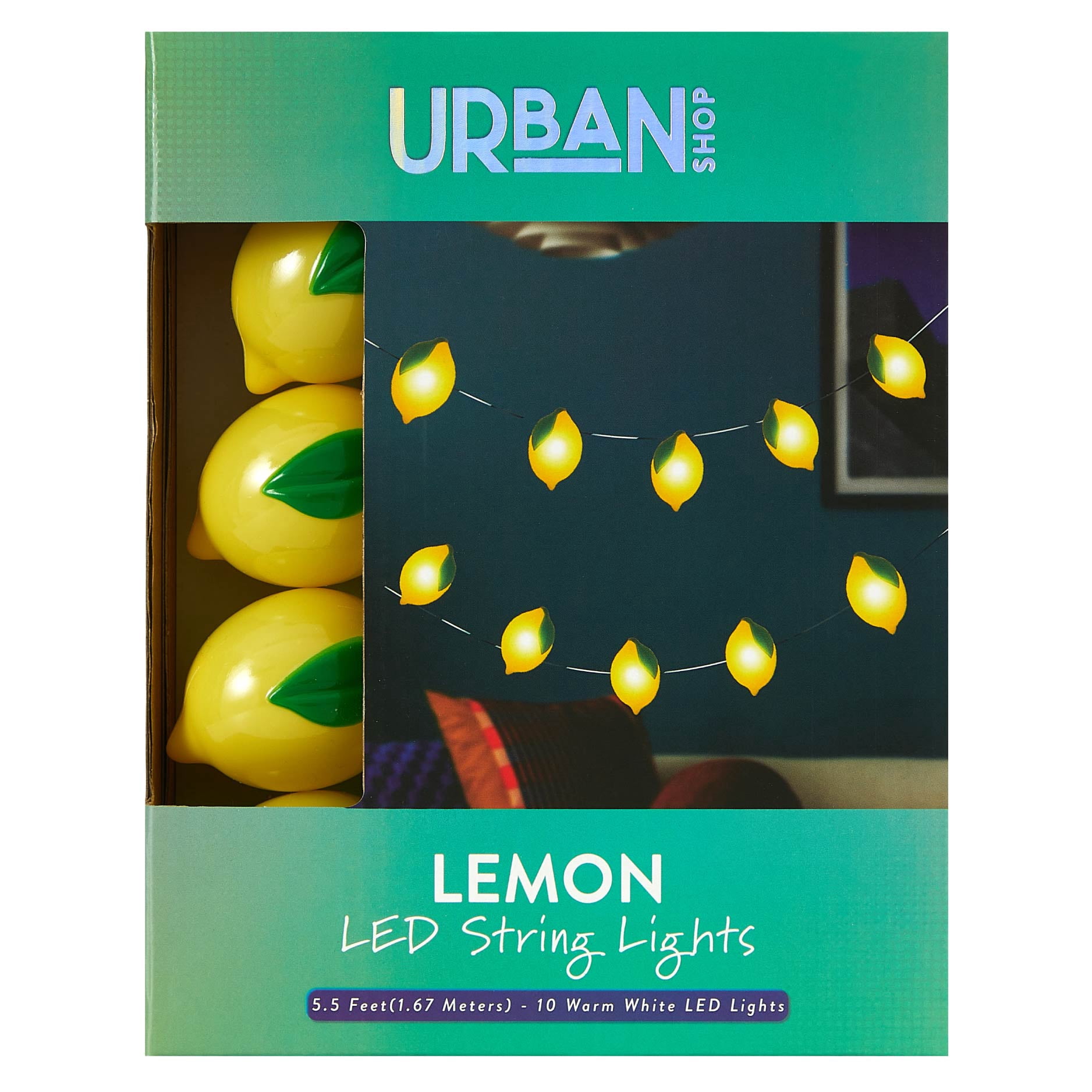 Urban Shop Indoor 5.5' Battery Operated Lemon Figural LED String Lights