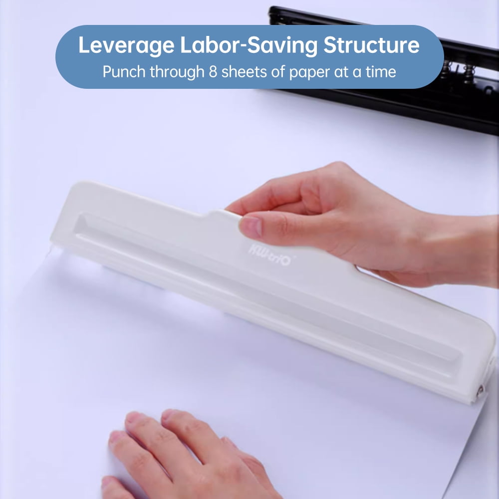 KWtriO Handheld DIY 10 Holes Punch Puncher Paper Cutter 8 Sheets Punch