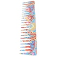 thumbnail image 2 of Peine De Dientes Anchos, Peine Desenredante De Patrón Exquisito De Color Brillante Para Hombres Y Mujeres Para Acampar Al Aire Libre Para Viajes En Casa, 2 of 8