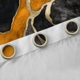 thumbnail image 4 of Homewish Chic Abstarct Ombre Black Out Curtains, Black Orange Fashion Marble Curtains Pack of 2 (42x63 Each), Teens Kids Adult Men Women Bedroom Curtains, Black Out Curtains Decor, 4 of 6