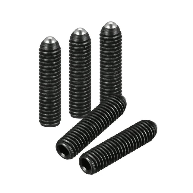 Unique Bargains Ball Point Set Screws, M5 x 20mm High Carbon Steel Metric Spring Hex Socket Grub Screw 5 Pack