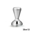 thumbnail image 2 of Yuarrent Tamper de presión de café Mango antideslizante de acero inoxidable Restaurante Fiesta Cocina Bebida Polvo Martillo Base plana Juegos de servir café y té Plata 53 mm, 2 of 6