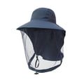 thumbnail image 4 of Sombrero de apicultura, sombrero de red, sombrero de apicultor con malla para jardinería al aire libre, camping Azul marino, 4 of 9