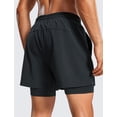thumbnail image 2 of Shorts CRZ YOGA Hombre 2 en 1 5" Forro Secado Rápido Negro L, 2 of 6