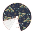 thumbnail image 3 of Halloween Christmas Tree Skirt - starry sky Night butterfly 30 Inches Christmas Tree Skirt for Halloween Holiday Indoor Home Christmas Tree Decorations with Three Ribbons, 3 of 7