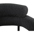 thumbnail image 4 of Meridian Furniture Blake Black Boucle Fabric Dining Chair Set of 2, 4 of 7